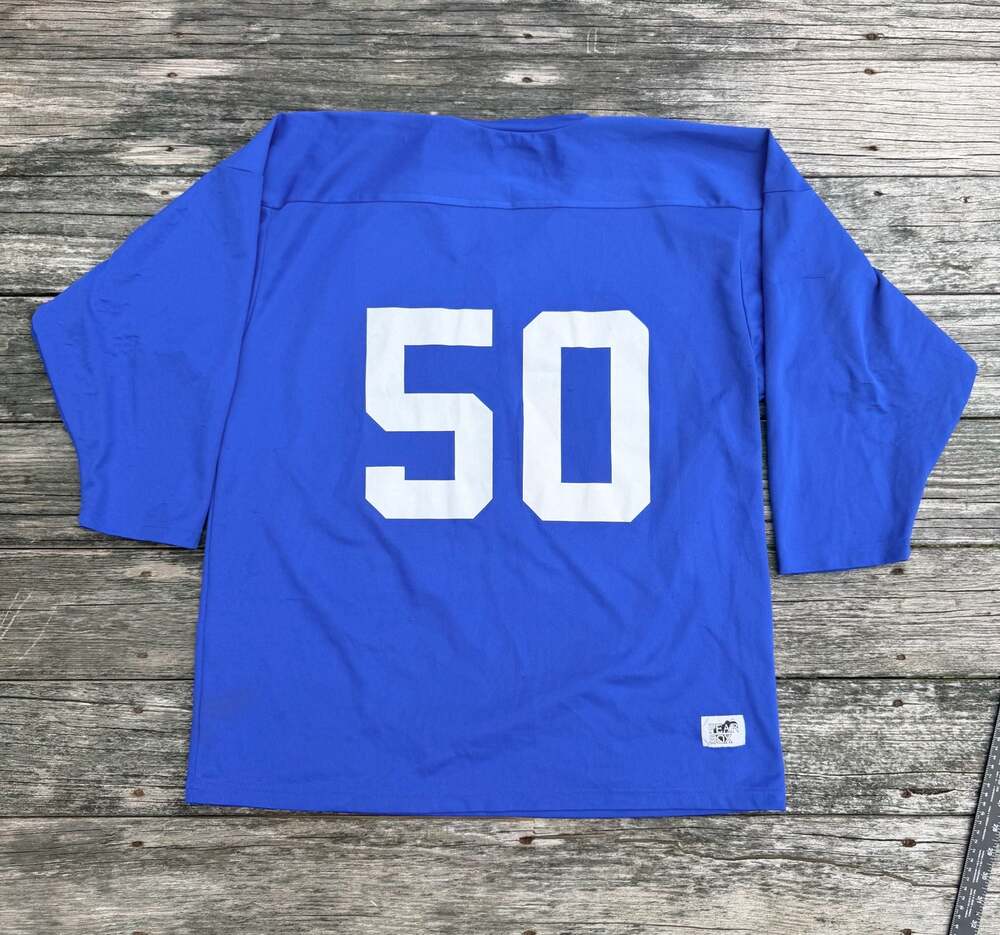 Wear The Pear Blue Hockey Practice Jersey Number 50 - Picture 8 of 9